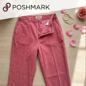 Talbots Petite Bright Pink Corduroy Straight Leg Pants - Size 4P